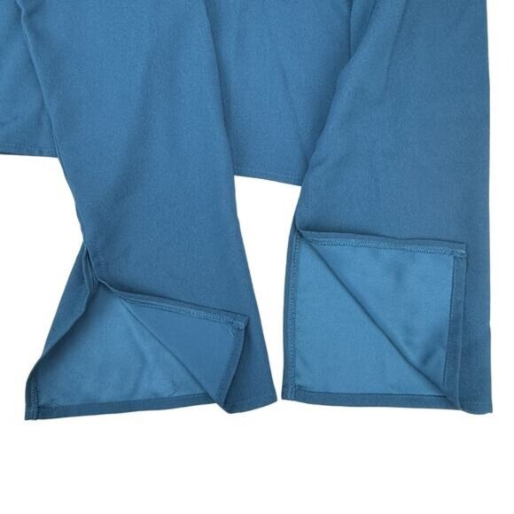 VETTA Convertible Azure Tie Crop Top Size XS Teal Blue - Picture 7 of 7